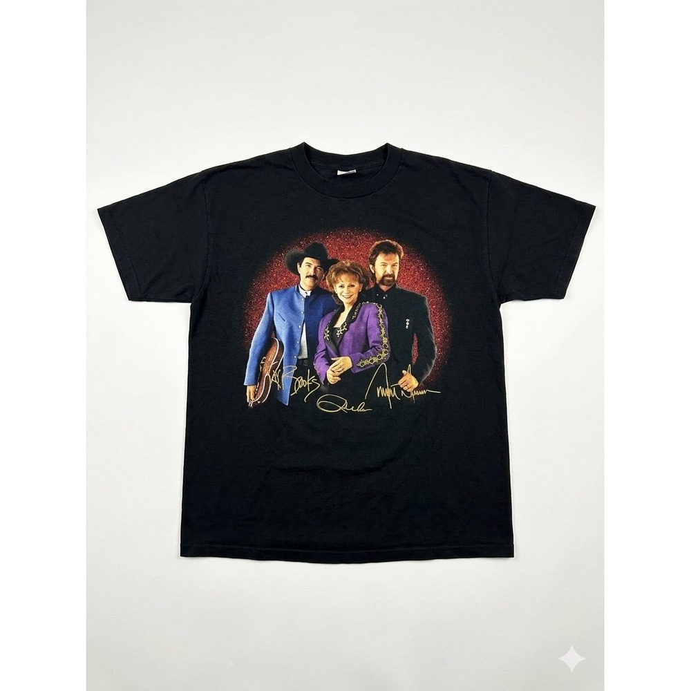 Murina Brooks & Dunn Reba T-Shirt Unisex XXL Black  Vintage 1997 Tour